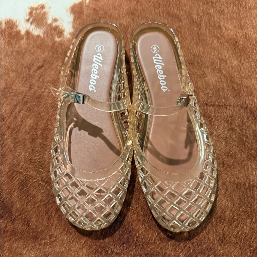 Jelly Mary Jane Flats - Picture 2 of 4